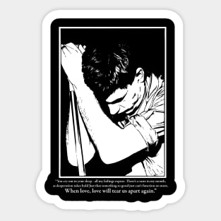 90s Ian Curtis Sticker